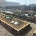 大垣市興福地　お墓リフォーム　①墓石解体